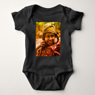 Golden Maghreb Tunisian Djerba girl woman Baby Bod Bodysuit