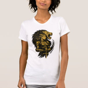 Golden Majesty: The Roar of Power T-Shirt