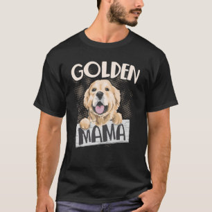 Golden Mama Dog  Retriever Mom Breeder T-Shirt