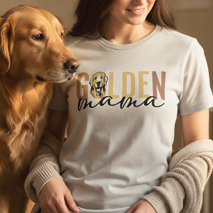 Golden Mama   Golden Retriever Mom Gift Tri-Blend Shirt