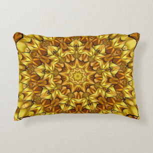 Golden Mandala Antique Abstract Design-63495 Accent Pillow