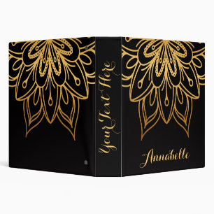 Golden Mandala Binder