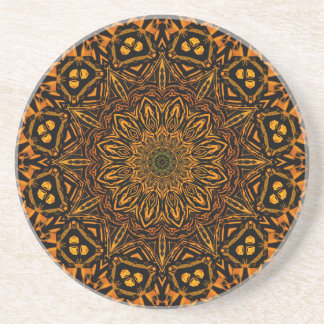 Golden Mandala Coaster