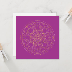 Golden Mandala - Greeting Card