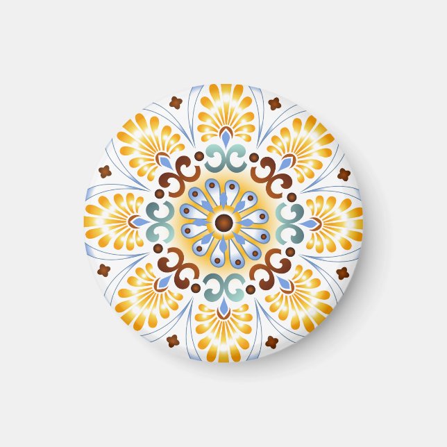 Golden Mandala Magnet (Devant)