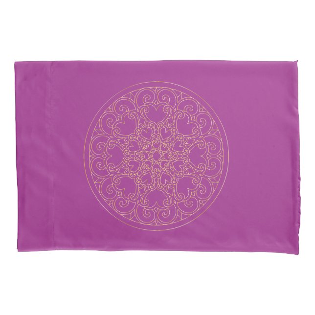 Golden Mandala - Pillow Case (Front)