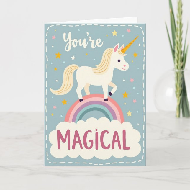 Golden Mane Birthday Card (Front)