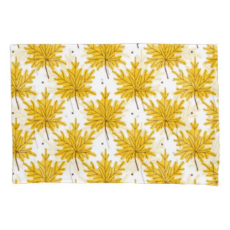 Golden Maple Leaves Autumn Pattern Pillowcase