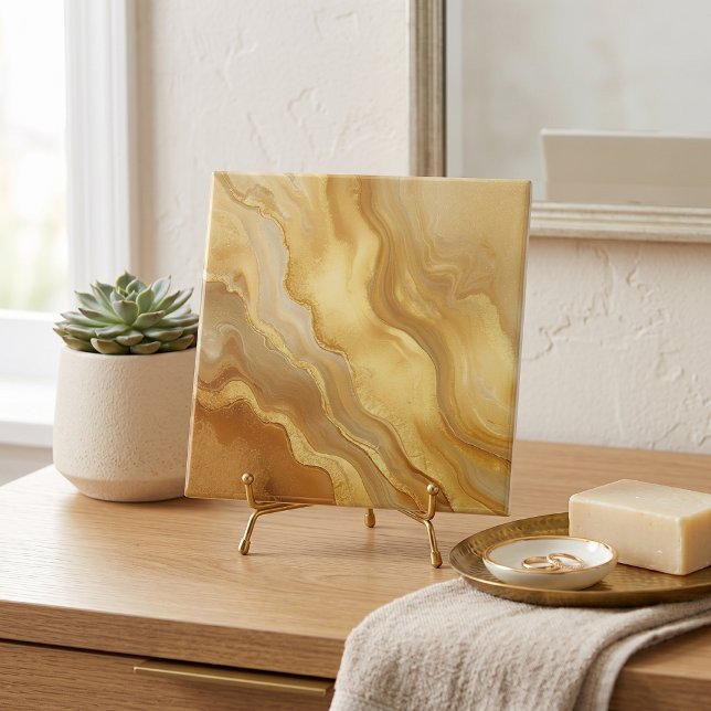 Golden Marble Agate Tile (Creator Uploaded)