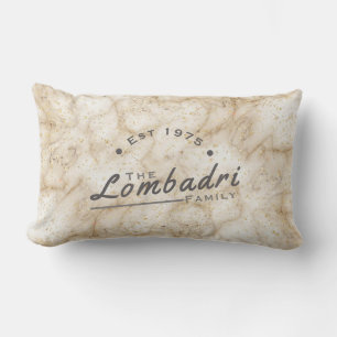 Golden Marble Lumbar Pillow