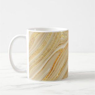 Golden marble: luxurious texture background. coffee mug