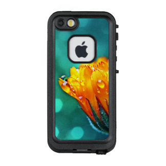 Golden Marigold on Teal Bokeh LifeProof FRÄ’ iPhone SE/5/5s Case