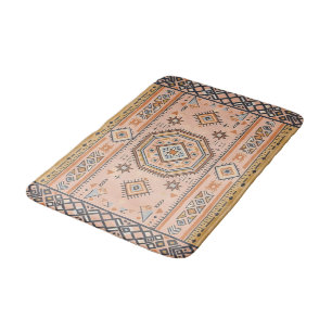 Golden Maze – Modern Moroccan Geometry Bath Mat