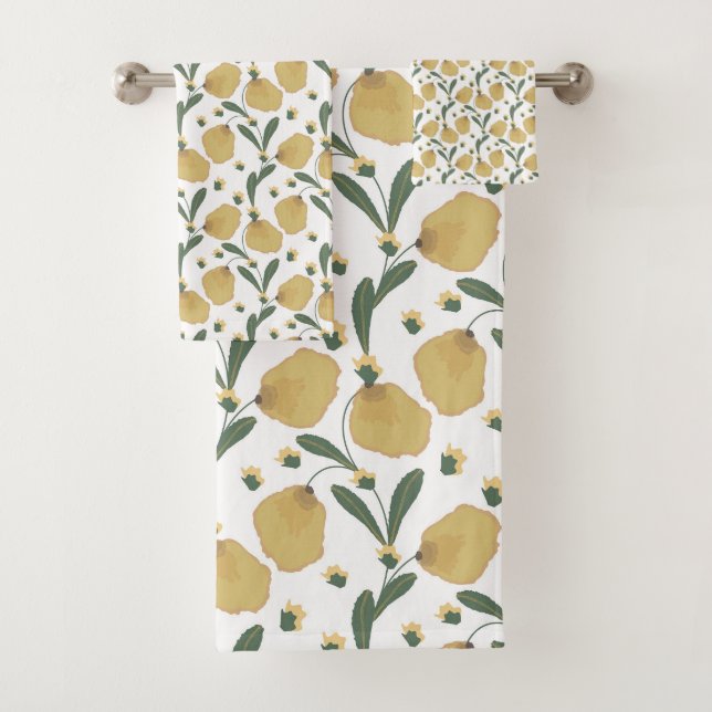 "Golden Meadow" Bath Towel Set (Insitu)