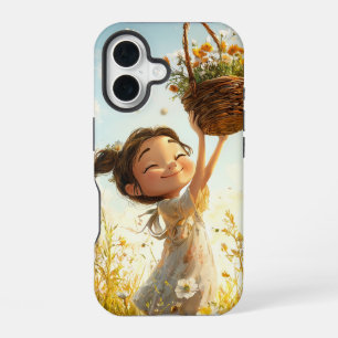 Golden Meadow Glow Cottagecore Phone Case