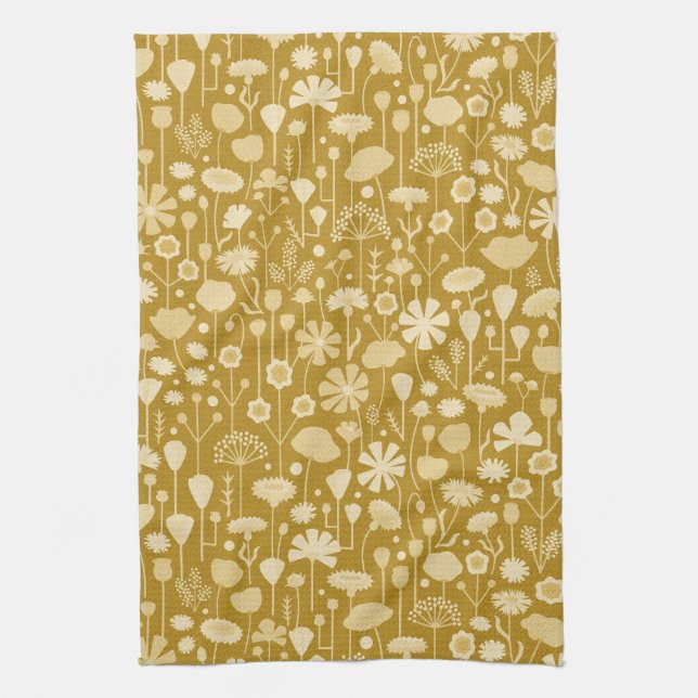 Golden Meadow Kitchen Towel (Vertical)