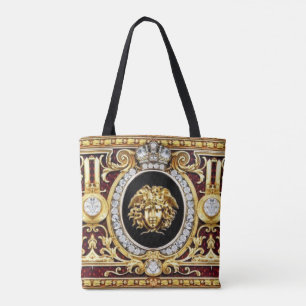 Golden Medusa Gems Tote Bag