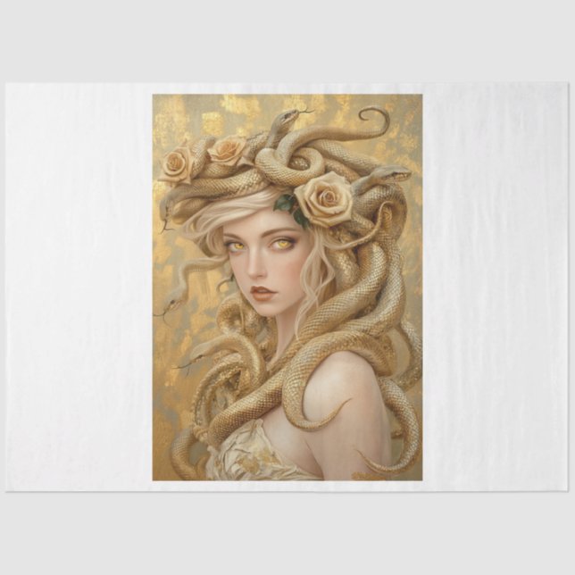 Golden Medusa Tissue Paper (Front)