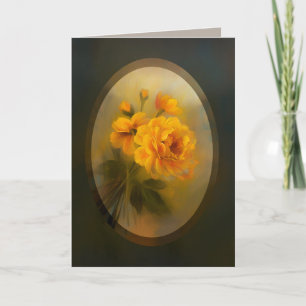 Golden Memories 5 x 7 Thank You Card