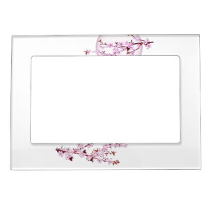 Golden Memories Of Tomorrow blossoms Moon Sakura Magnetic Frame