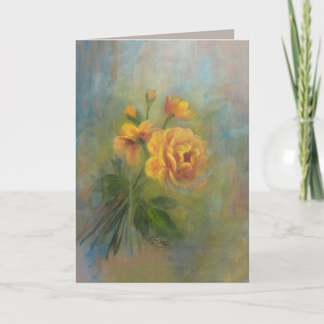 Golden Memories Thank You Card (Front)