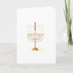 Golden Menorah Holiday Card<br><div class="desc">Beautiful golden menorah design.</div>