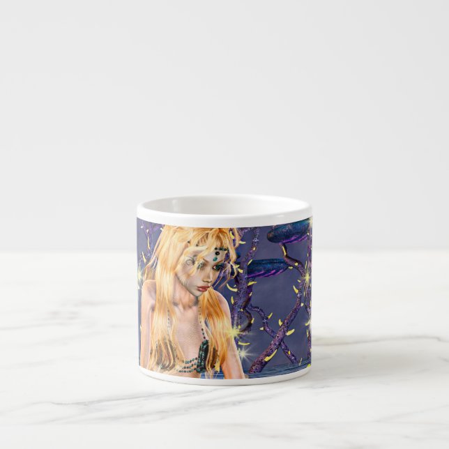 Golden Mermaid Espresso Cup (Front)