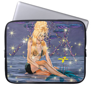 Golden Mermaid Laptop Sleeve