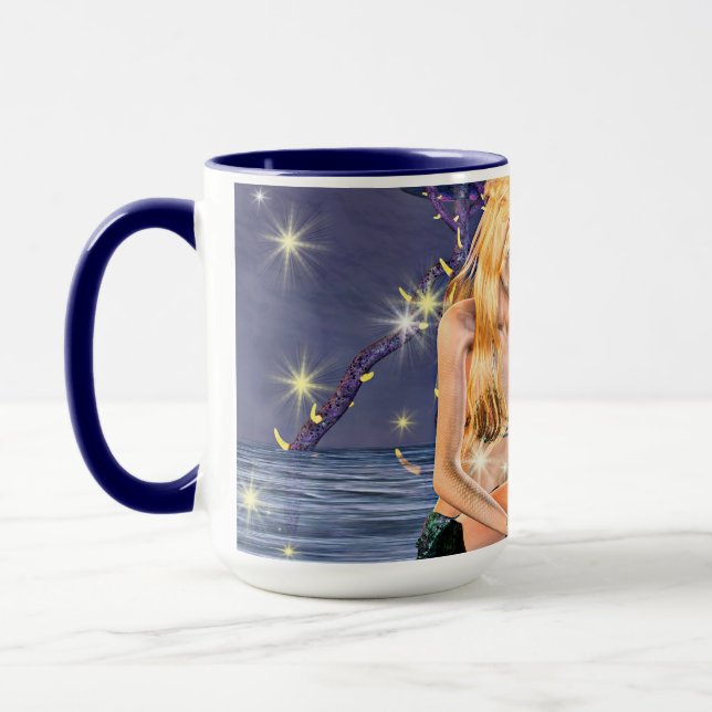 Golden Mermaid Mug (Left)