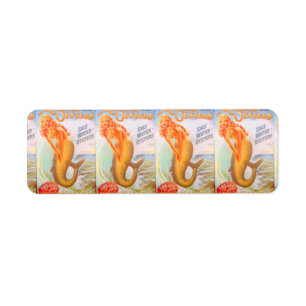 golden mermaids return address label