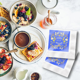 GOLDEN MERRY AND BRIGHT personalized Napkin