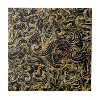 Golden Midnight Creation -  Tile