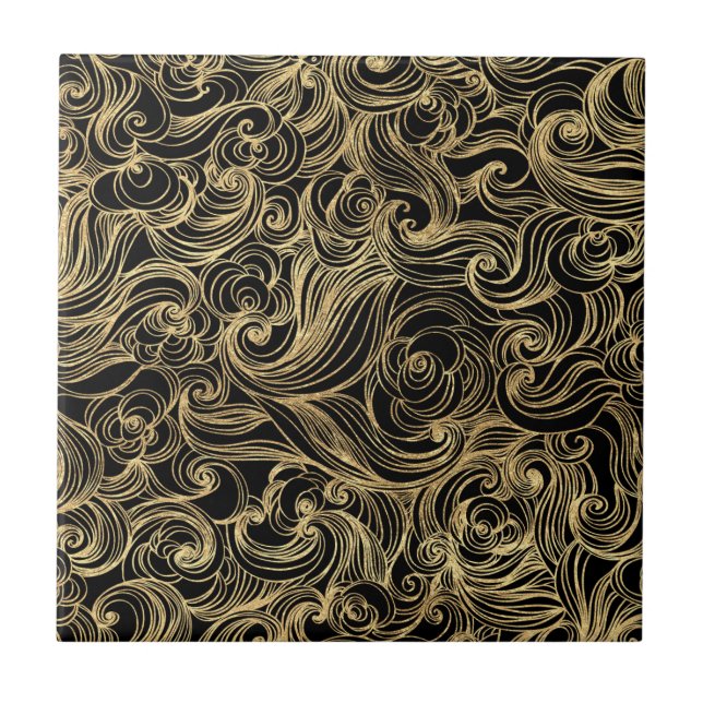 Golden Midnight Creation -  Tile (Front)