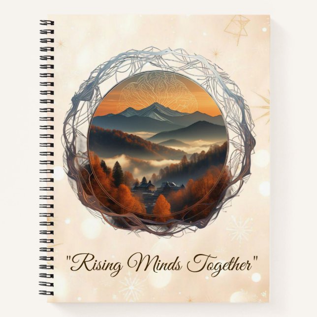 "Golden Mist Harmony" Notebook (Front)