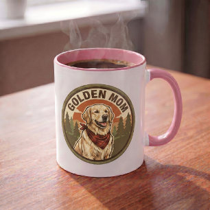 Golden Mom Coffee Mug Golden Retriever Mom Gift