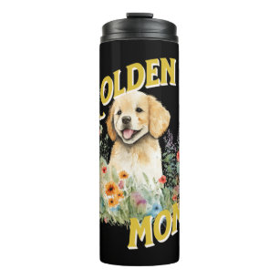 Golden Mom. Golden Retriever Design Thermal Tumbler