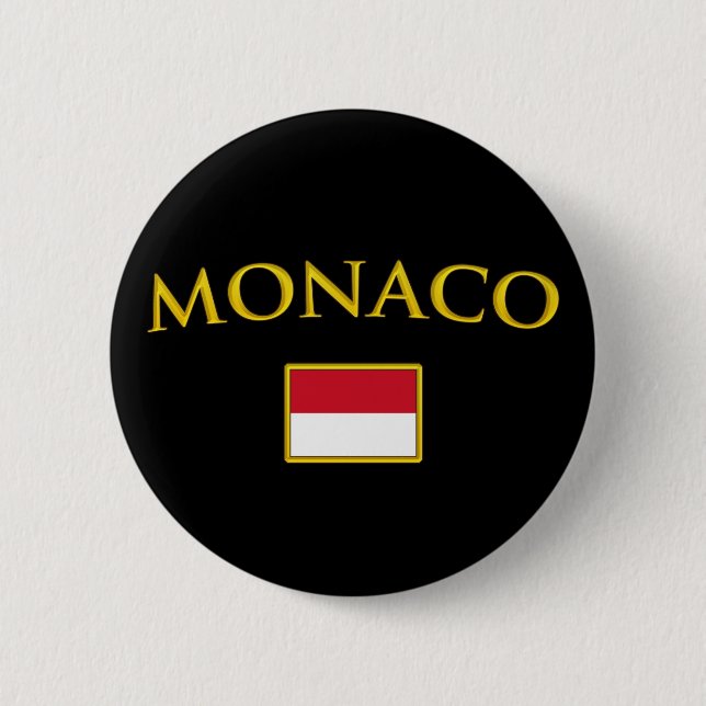 Golden Monaco 2 Inch Round Button (Front)
