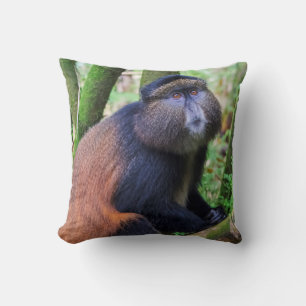 Golden Monkey, Rwanda Throw Pillow