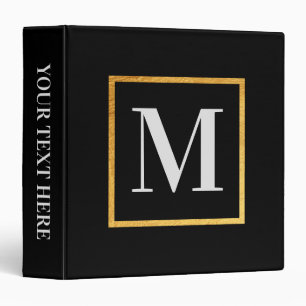 Golden Monogram Binder