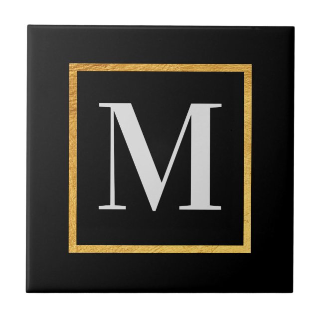 Golden Monogram Tile (Front)