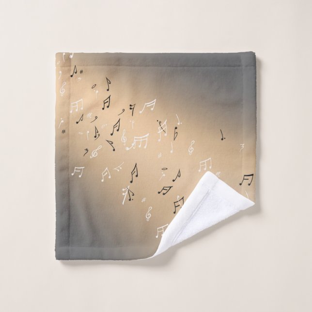 Golden moon Musical Note  Wash Cloth (Wash Cloth)