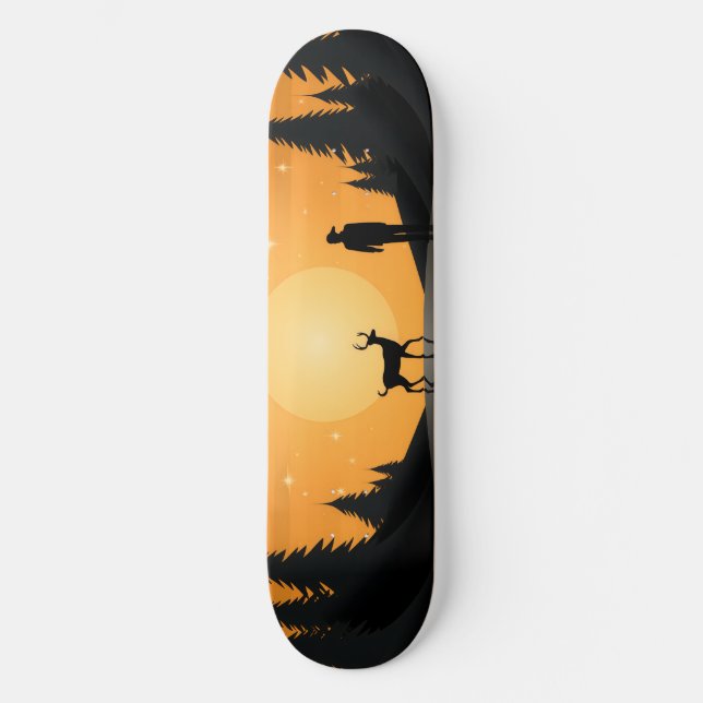 Golden Moonlight Serenity Skateboard (Front)