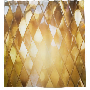 Golden Mosaic: Shining Glass Effect.