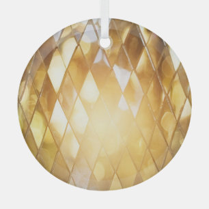 Golden Mosaic: Shining Glass Effect. Ornament