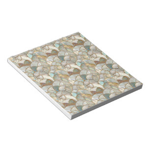 Golden Mother of Pearl Mosaic Style Notepad