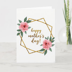 Golden Mothers Day Frame Card