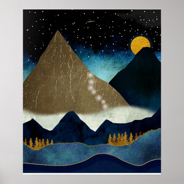Golden Mountain Climbers Poster (Front)
