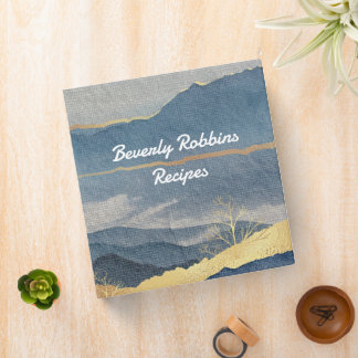 Golden Mountain Personalized Binder