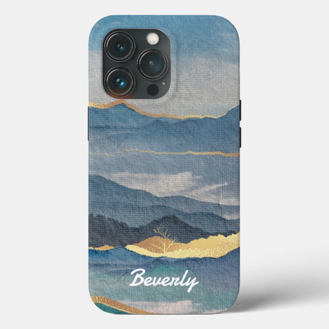 Golden Mountain Personalized Case-Mate iPhone Case (Back)