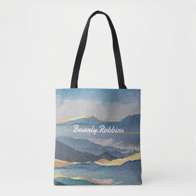 Golden Mountain Personalized Tote Bag (Front)